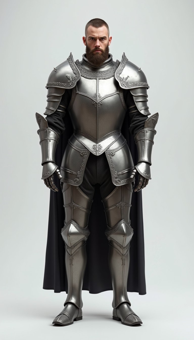 Knight character full-body still