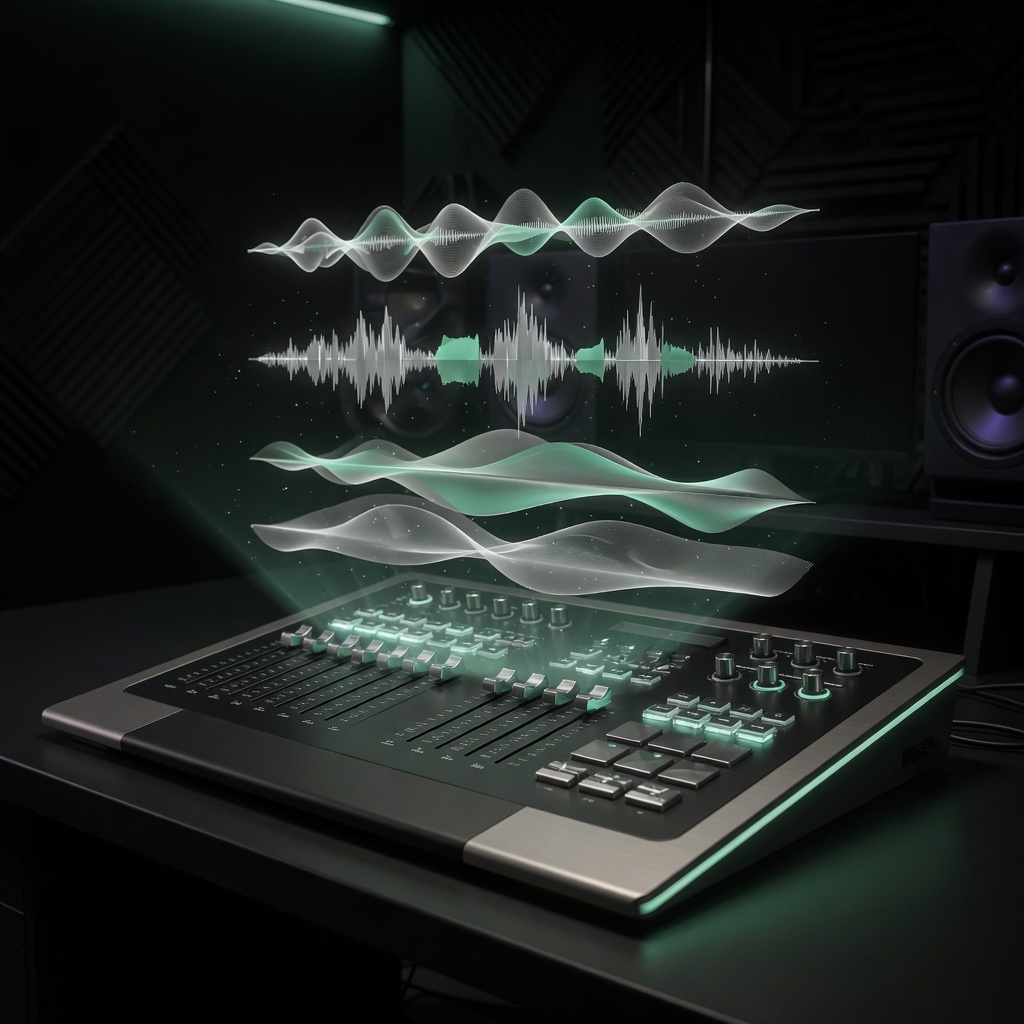 S◉LOCK Music · multi-layer stem control on a private AI music desk