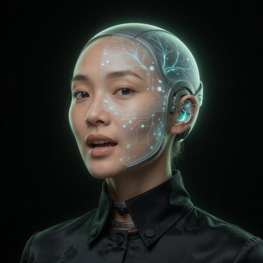 SILOCK hybrid character — studio theme performance still