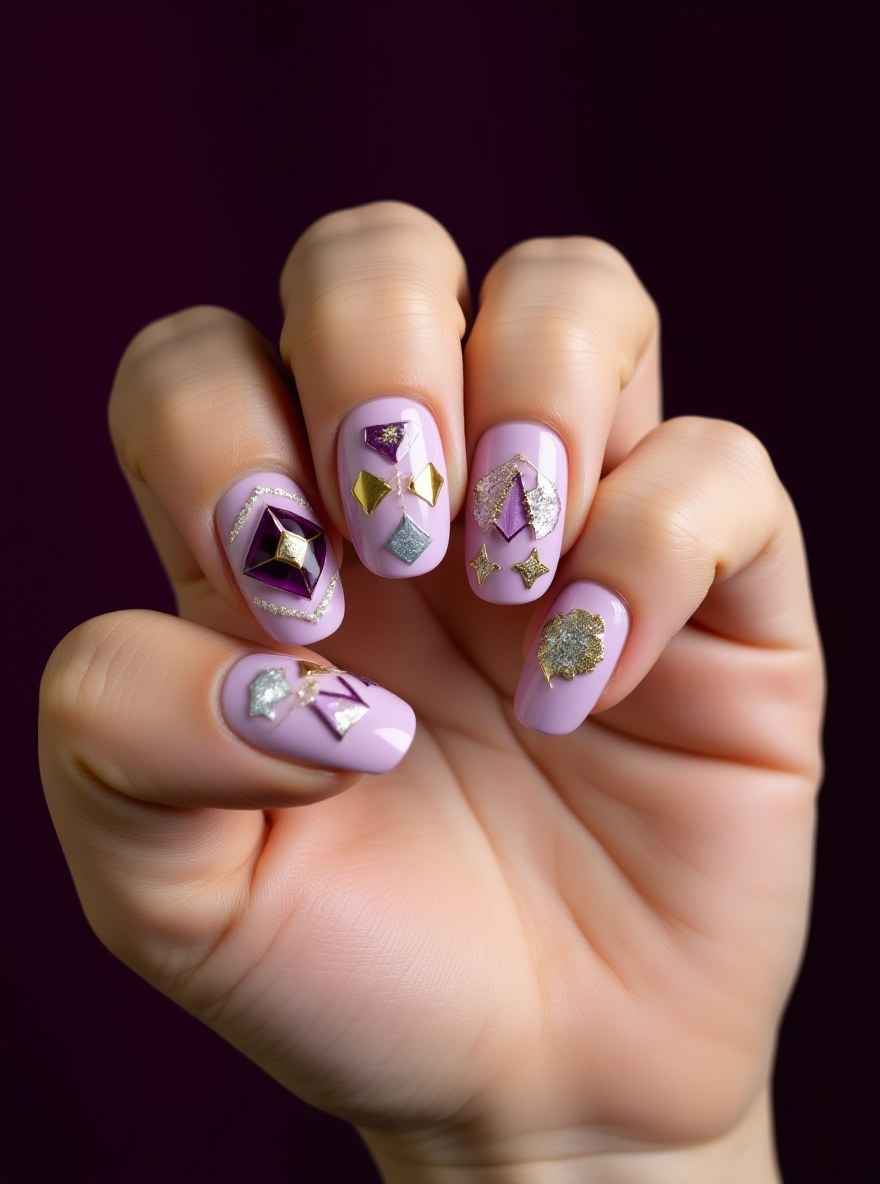 AI nail product commercial still