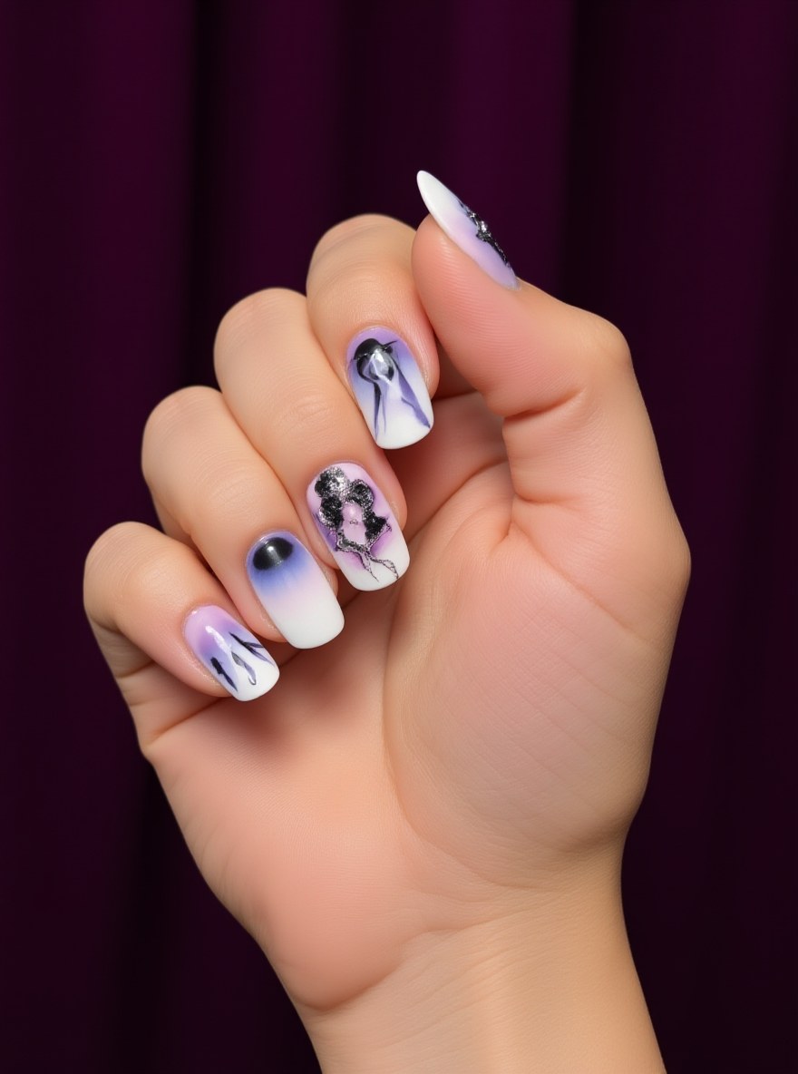 AI nail product soft pink